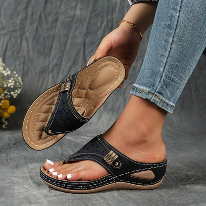 Sandalias Romina de Cuero - Ultra Cómoda y Ligeras